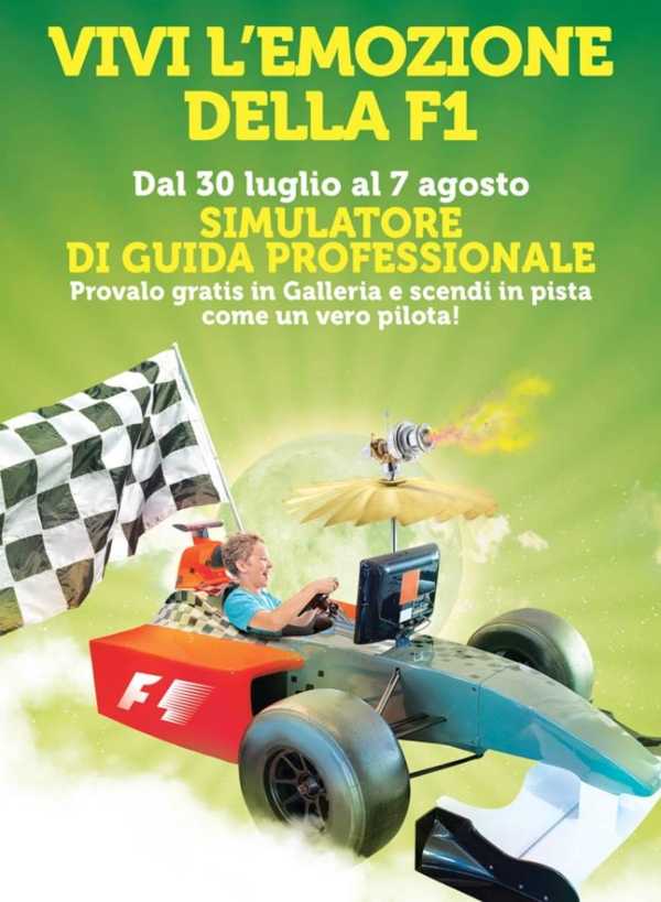 Auchan Casamassima - Evento Simulatore Formula 1 Fbrand