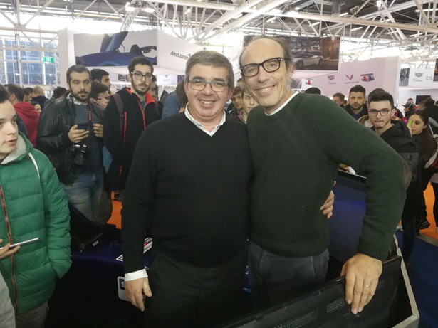 Fulvio Paparo, fondatore di Fbrand, con Guido Meda, famoso commentatore di Sky Sport.
