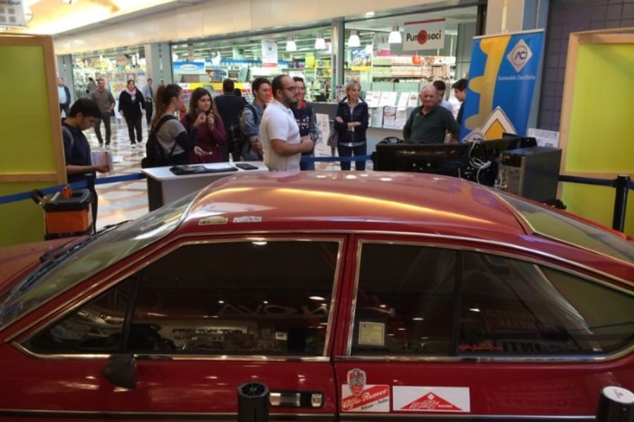 Rally what a passion! The rally simulator at the San Martino Shopping Center