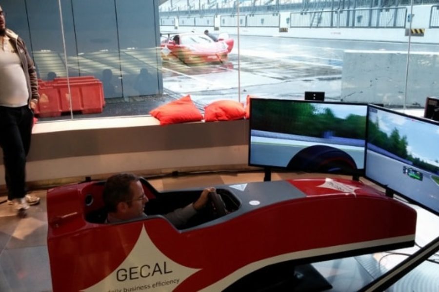 El simulador de F1 con Gecal en Monza