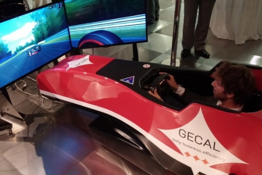 El simulador de F1 con Gecal en Monza