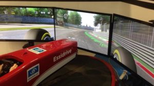 Essilor al MIDO 2017 con il Simulatore F1 - Postazione Fbrand - Simulazione di Guida Reale