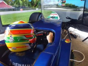 Simulador profesional F1 - A bordo - Stand Safe Driving Event de Vito Popolizio Mugello