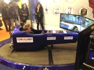 Professioneller F1-Simulator - Station Davide Valsecchi - Sky Sport - Motorshow Bologna 2.-11. Dezember 2016