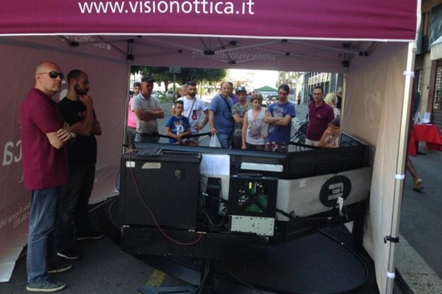 VisionOttica und F1 Simulator in Mailand, um besser zu sehen und mehr Spaß zu haben