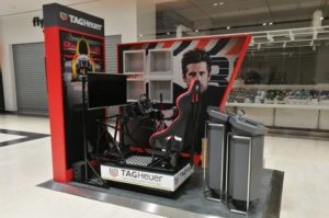 Postazione Fbrand Simulatore Rally GT - Stand Tag Heuer OrioCenter Bergamo Settembre 2017