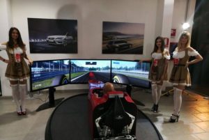 Formula 1 Simulator and Hostess Station - Real F1 Simulation Fbrand and Vauto Vercelli Group