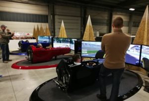 3 Formula 1 Driving Simulators promoted by Fbrand at the Porcelaingres Event