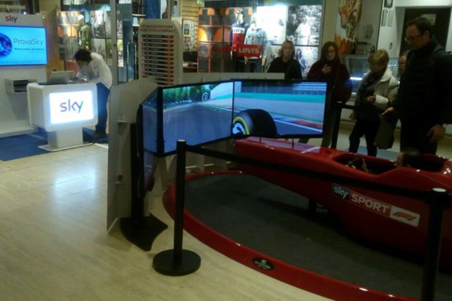 -3 at the F1 World Championship: Sky Sport and F1 Simulator Ready Also at Globo Milano