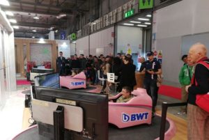 Code También con 2 Simuladores F1 BWT en la Exposición Expocomfort de Milán