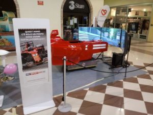 Simulador F1 Dynamic con Sky en el Centro Comercial Porto di Adria