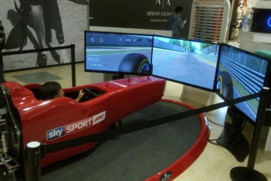 -3 at the F1 World Championship: Sky Sport and F1 Simulator Ready Also at Globo Milano