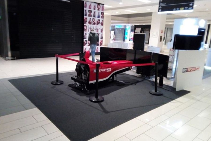Formula 1 Simulator and Sky Sport Arrive in the Shopping Centers of Rome