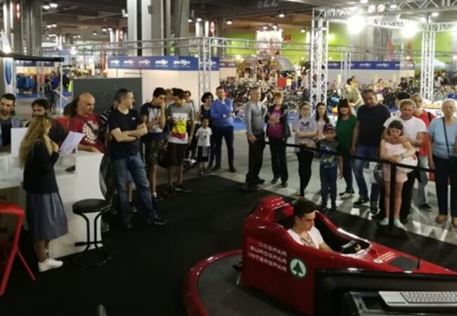 F1 começou com o Simulador na Feira do Tempo Livre em Bolzano