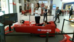 Simulador de F1 con Sky Sport también en Elnòs Shopping Brescia