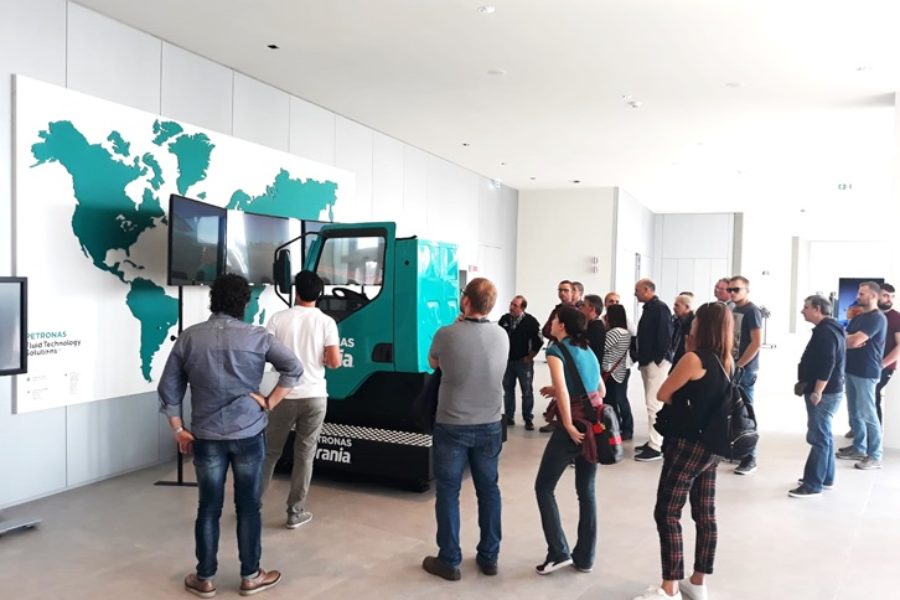Petronas Truck Simulator Dominates the scene at the R&T Center in Turin