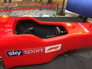 Simulatore Sky Sport F1 promosso da Fbrand - Noleggio Simulatori F1