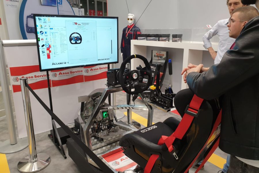Professional Driving Simulator at Autopromotec with Autoricambi