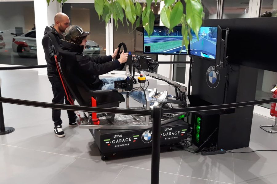 Professioneller Gran Turismo Simulator beim Bmw-Händler Monselice Motori