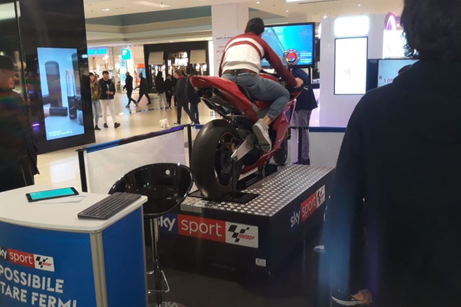 While waiting for the MotoGP, the Emotions are already Racing on the Motorcycle Simulator with Sky