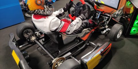 Simulador de Kart Profissional - Hot Race Junior - Simulador de Condução para Crianças