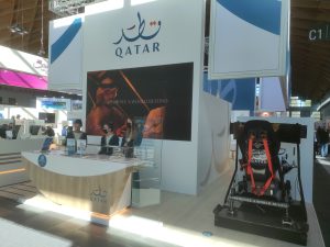 Stand Qatar Fiera TTG Rimini 2021 - Simulatore Gran Turismo Fbrand - Simulatore Professionale GT