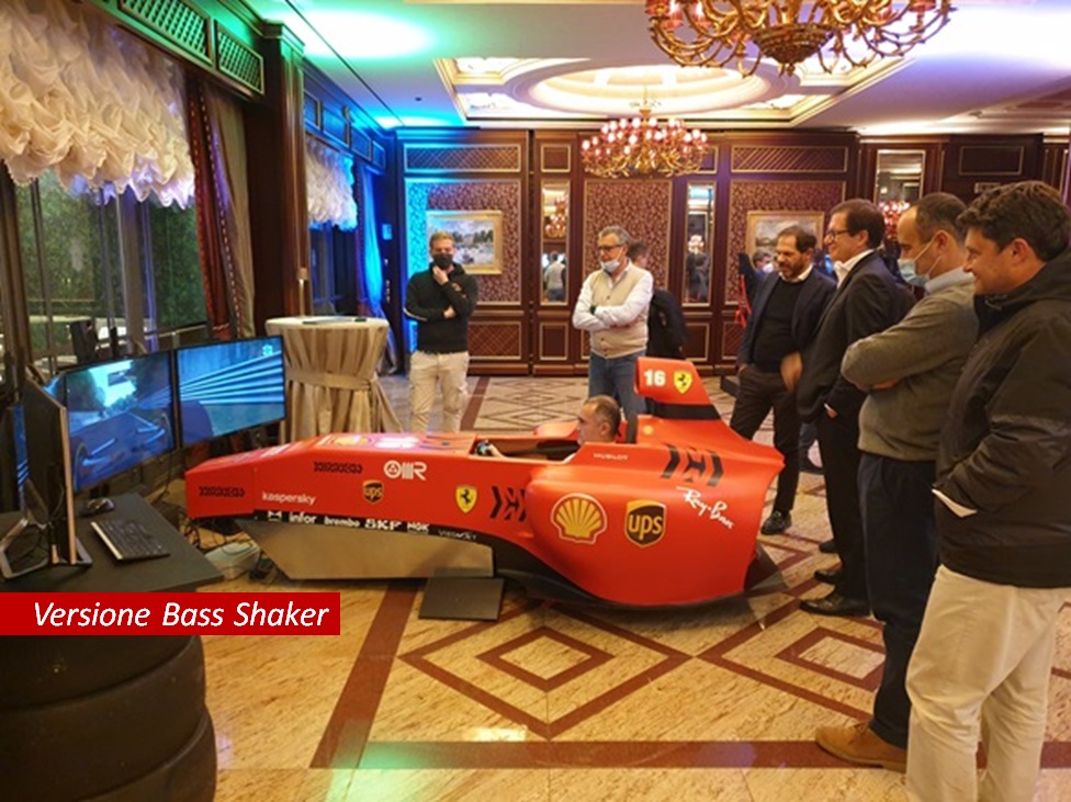 Simulador de conducción de Fórmula 1 profesional Fbrand - Simulador de Fórmula Uno Versión Bass Shaker - Simulador de conducción de Fbrand