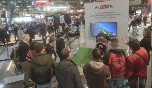 EICMA - Simulatore MotoGP allo Stand Sky Sport