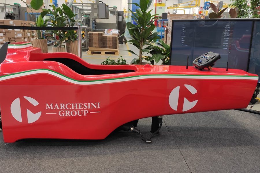 F1- und Motorradsimulatoren in Bologna für die Marchesini Group Open