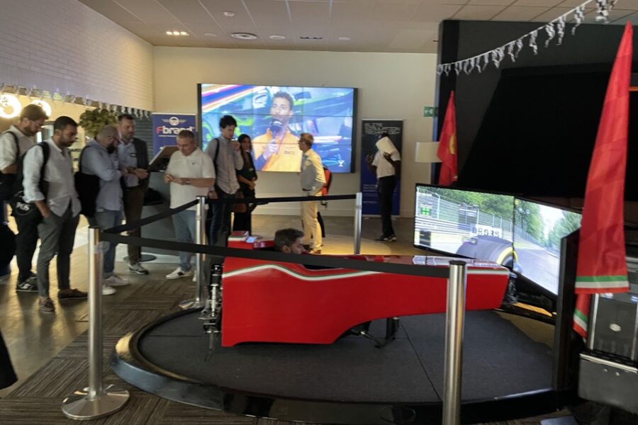 Encore of the F1 Simulator at the Novotel Linate for GP Monza