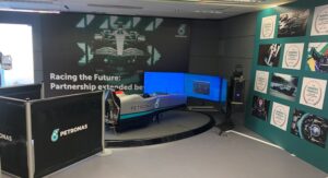 F1 Simulator Petronas Agrotica Exhibition - Professional F1 Simulator Fbrand