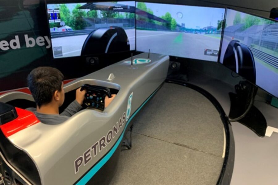 Petronas Simulator F1 Challenge at the Agrotica Fair