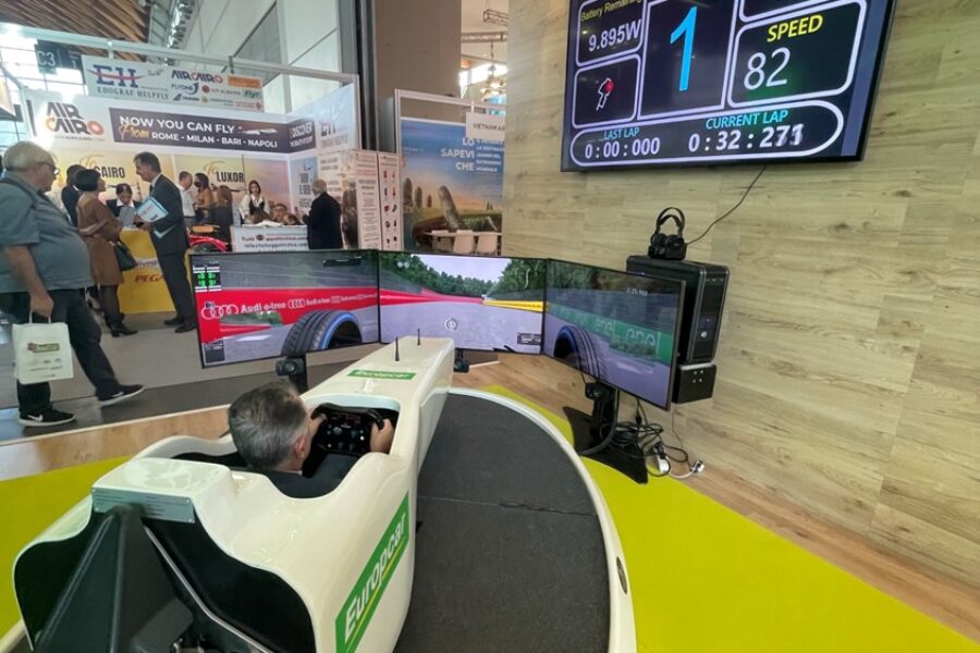 Europecar con il Simulatore Formula E alla Fiera TTG Rimini
