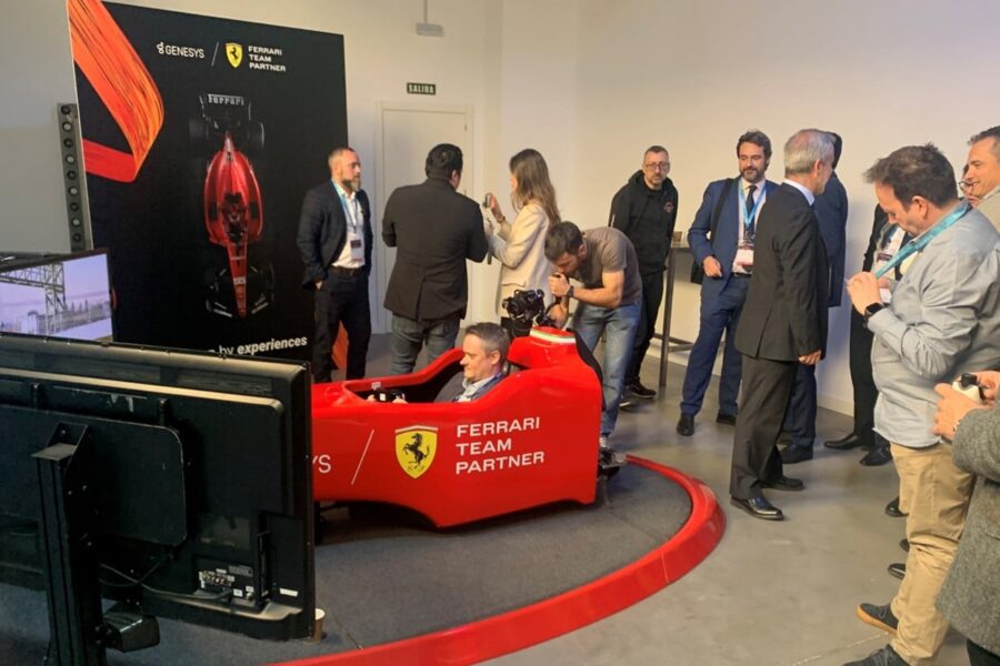 Simulatore F1 in Spagna per il Summit Genesys Iberia di Madrid