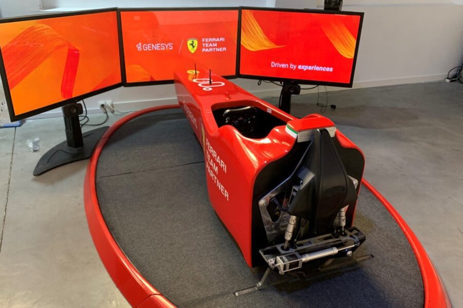 Simulatore F1 in Spagna per il Summit Genesys Iberia di Madrid