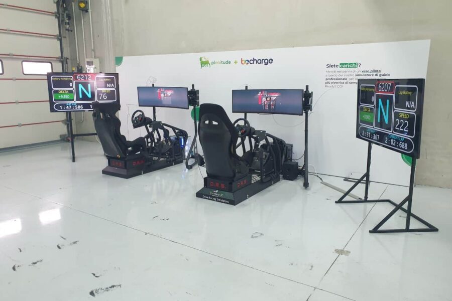 Simulatori Auto Elettrica con Be Charge a Imola Green