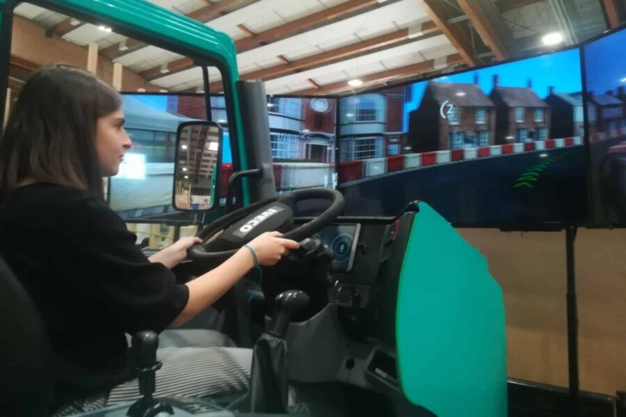 Stand FAI Gremito per il Simulatore Camion a Futura Expo Brescia