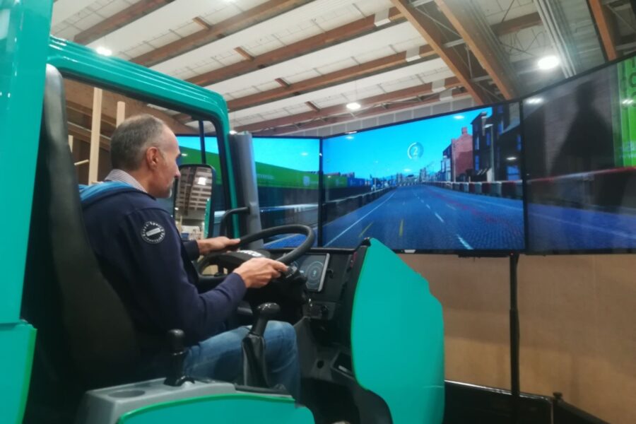 Stand FAI Gremito per il Simulatore Camion a Futura Expo Brescia