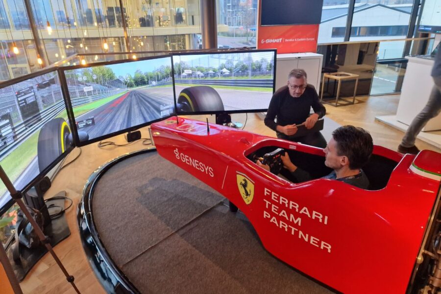 Simulatore F1 Professionale ad Amstedam per il G-Summit Genesys