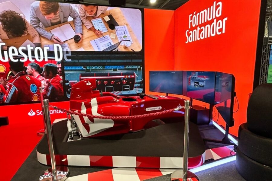 Simulatore F1 per Banco Santander alla Fiera Ovibeja 2026