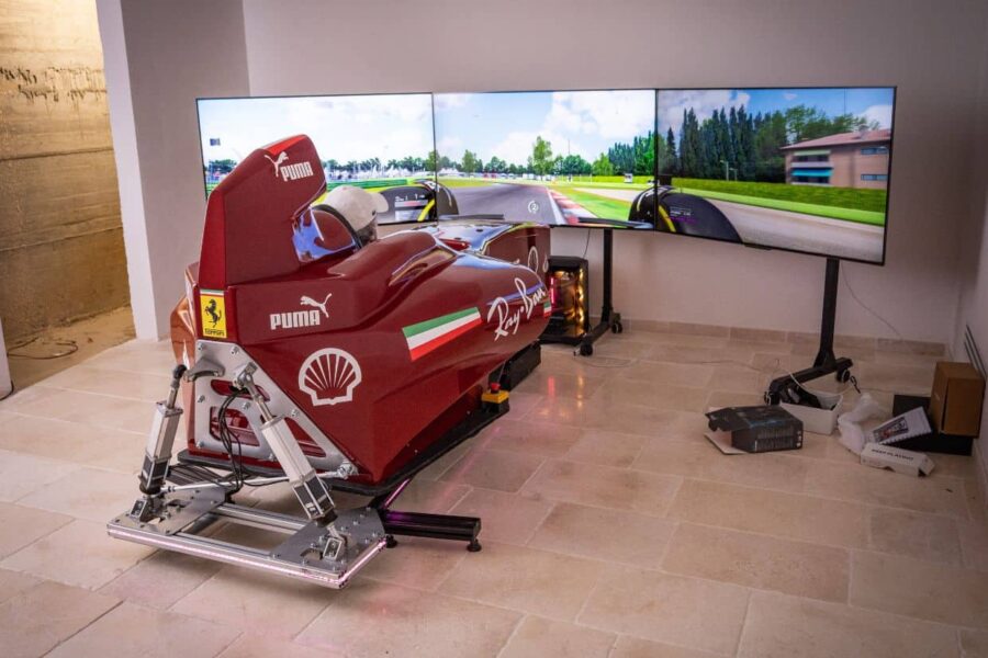 Un simulador de F1 dará la bienvenida a los visitantes de Masseria Margagnano.