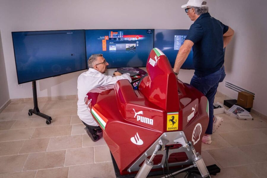 Un simulador de F1 dará la bienvenida a los visitantes de Masseria Margagnano.
