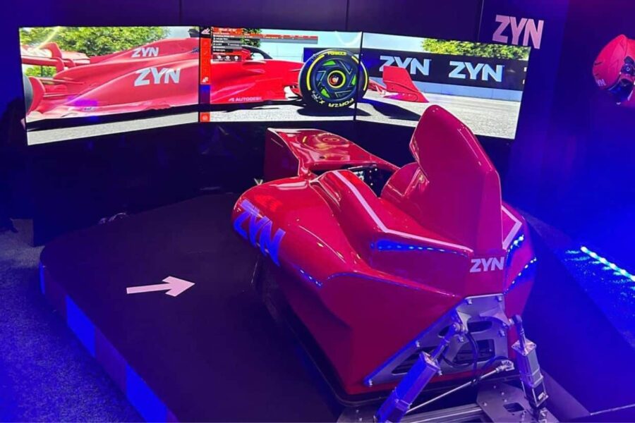 Simulatore F1 Fbrand con IQOS di Madrid per l’evento ZYN