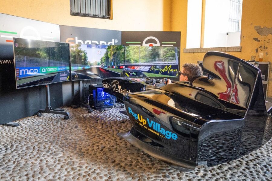 Simulatore F1 al Fuori GP di Monza 2026 con PopUp Village